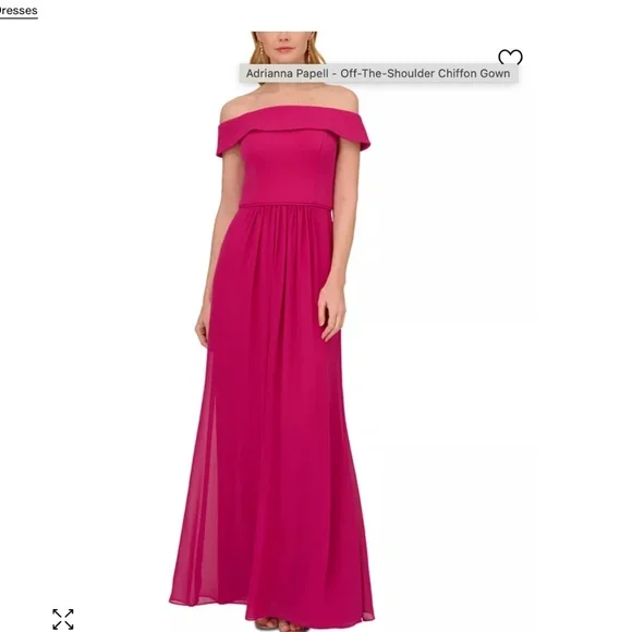 adrianna papell hot pink dress Adrianna Papell Women's Floral Mermaid Dress - Pink - Size 4